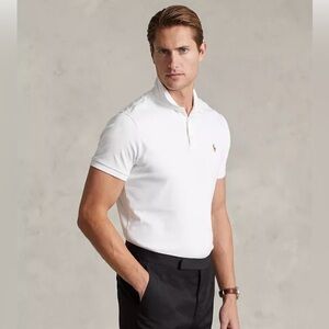 Polo Ralph Lauren Custom Slim Fit Polo White
 Size XL